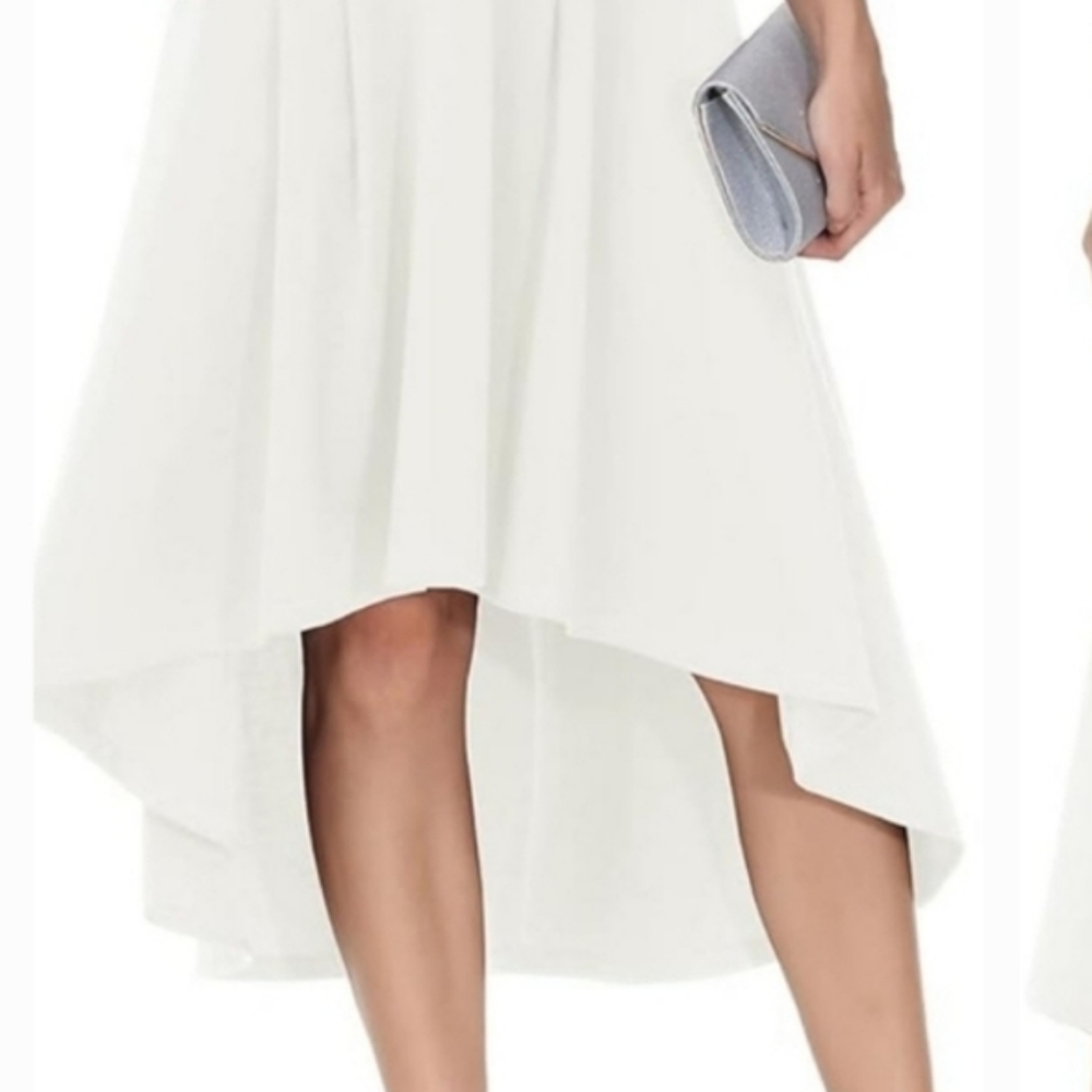 High Low A Line Summer Midi Dress - Picture 6 of 8